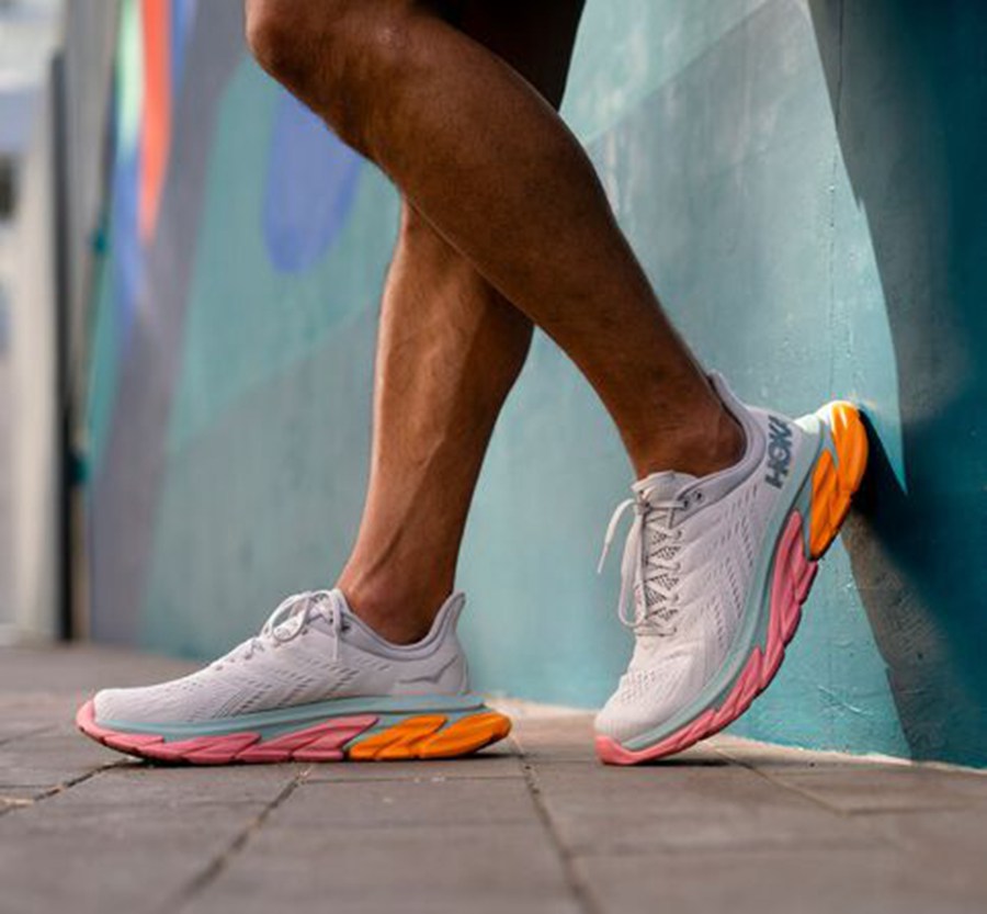 Hoka One One Løbesko Herre - Clifton Edge - Hvide - 635972PUT